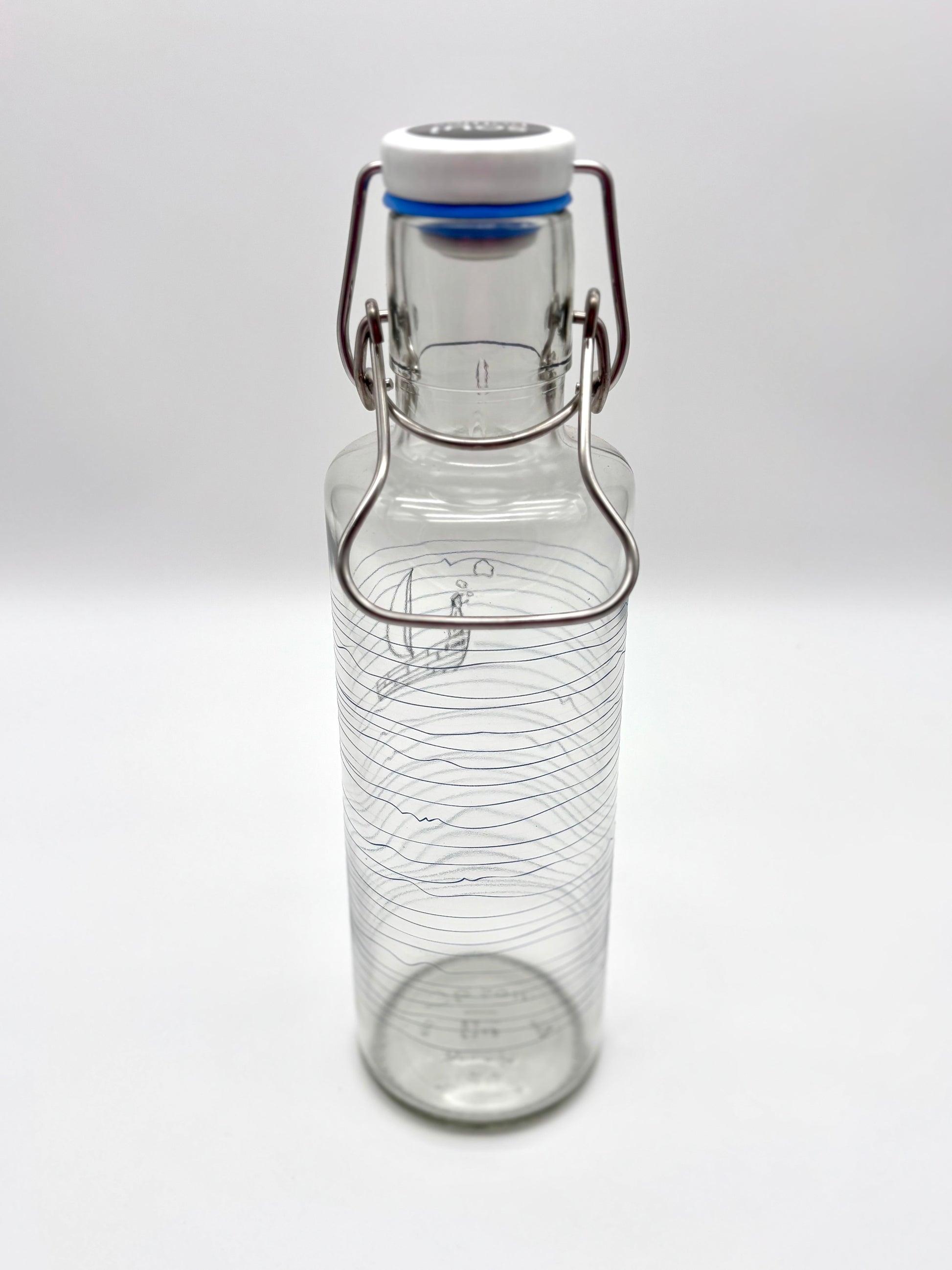 Trinkflasche "Soulbottle - Schiff", 0,6 Liter, Glas