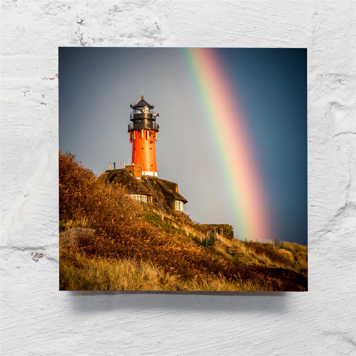 Sylt-Fotoquadrat "Regenbogen", versch. Größen