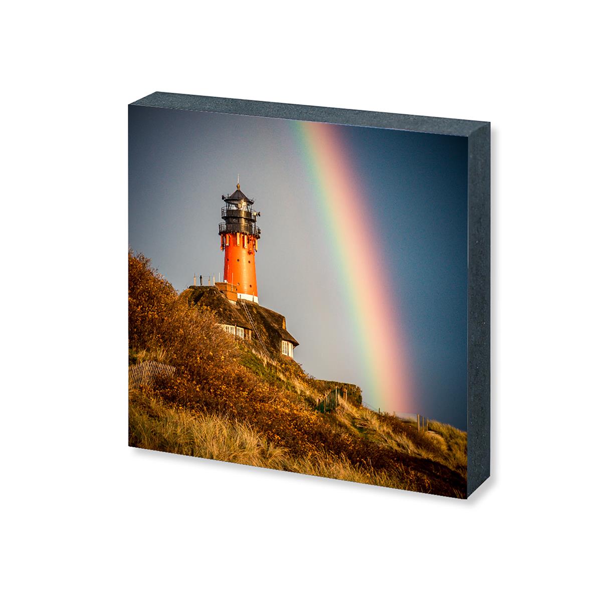 Sylt-Fotoquadrat "Regenbogen", versch. Größen