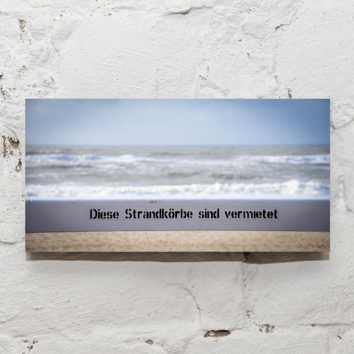 Sylt-Fotorechteck "Strand", 10 x 20 cm