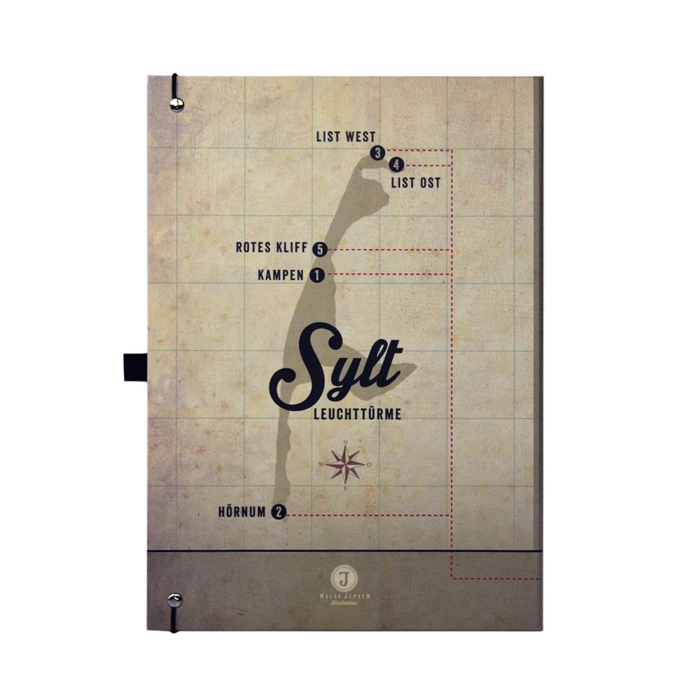 Sylter Logbuch, Hardcover-Notizbuch, DIN A4, blanco